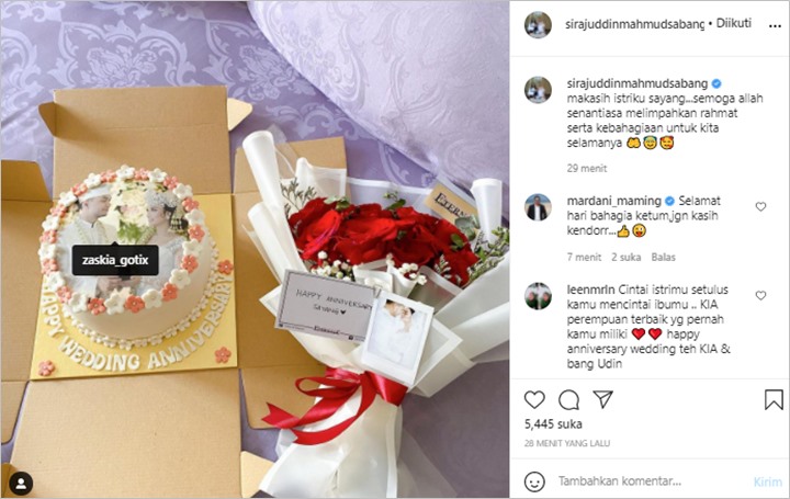 Zaskia Gotik Rayakan Anniversary Pertama Dengan Sirajuddin Mahmud