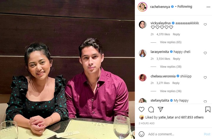 Rachel Vennya dan Gebetan ganteng Dinner