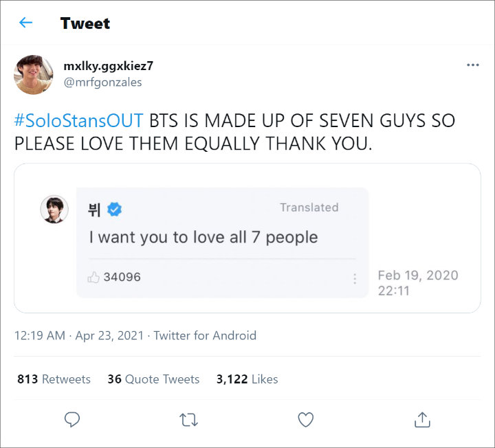 Fans BTS Gerah dengan Solo Stans yang Cuma Dukung Satu Member, Nyatakan \'Perang\' dengan Tagar Ini
