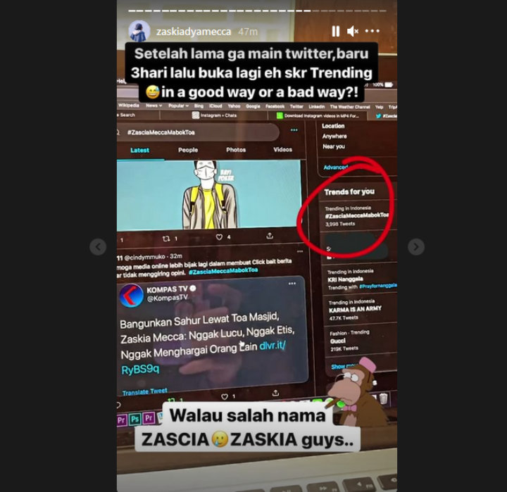 Protesnya Jadi Trending, Zaskia Adya Mecca Bakal Ketemu Tetangga yang Bar-bar Bangunkan Sahur
