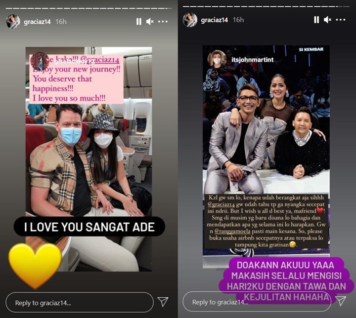 Tinggalkan Indonesia, Gracia Indri Menikah dengan Pacar Bule?