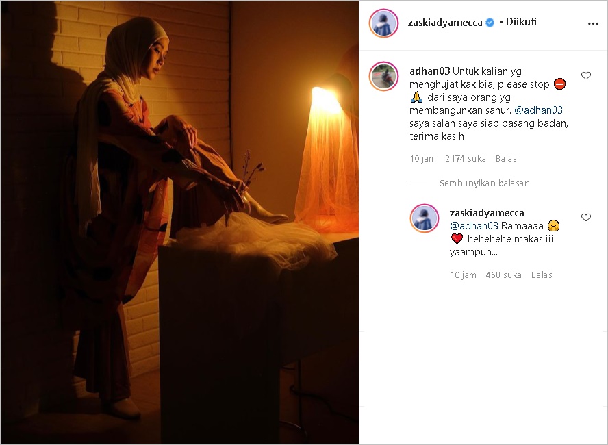 Pemuda di Balik Toa Masjid Minta Netizen Setop Hujat Zaskia Mecca, Direspons Istri Hanung Begini