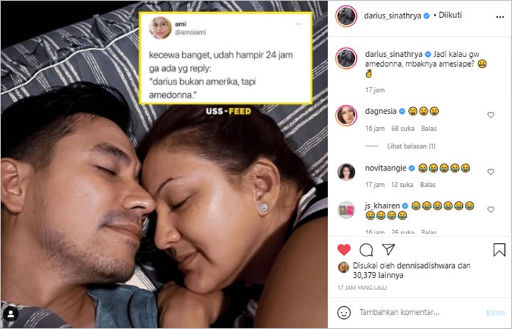 Darius Sinathrya Donna Agnesia