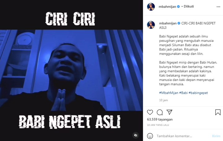 Heboh \'Babi Ngepet\' di Depok, Mbah Mijan Beber Ciri-ciri yang Asli