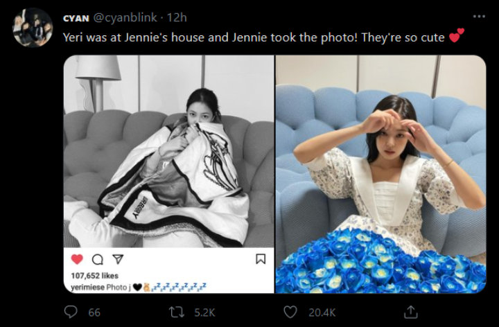 Yeri Red Velvet Diyakini Main ke Rumah Jennie BLACKPINK, Buktinya Tak Terbantahkan