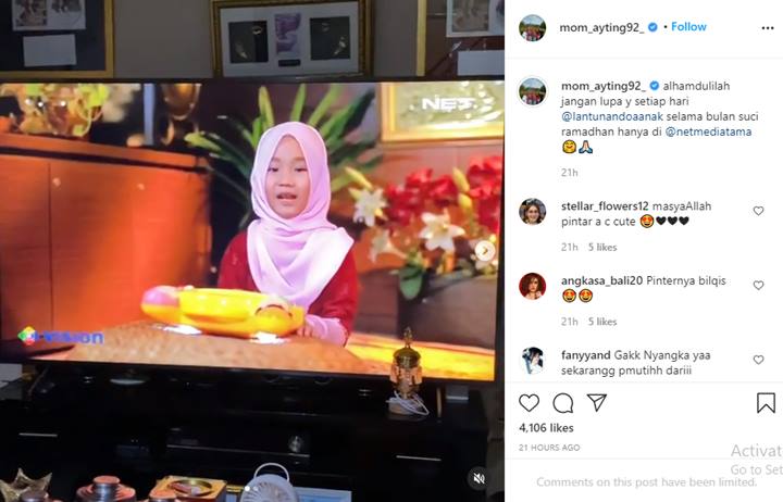 Ikuti Jejak Sang Ibu, Bilqis Putri Ayu Ting Ting Debut Jadi Presenter Acara TV