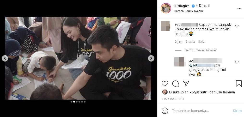 Lutfi Agizal Sindir Orang Suka Hujat di Media Sosial, Caption Bijak Dinyinyir Jiplak Rizky Billar