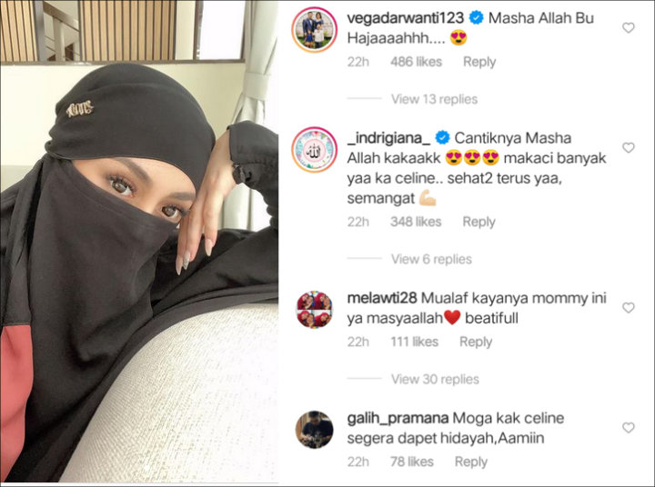 Celine Evangelista Bikin Kaget Tampil Bercadar Bak Wanita Arab, Ramai Didoakan Mualaf