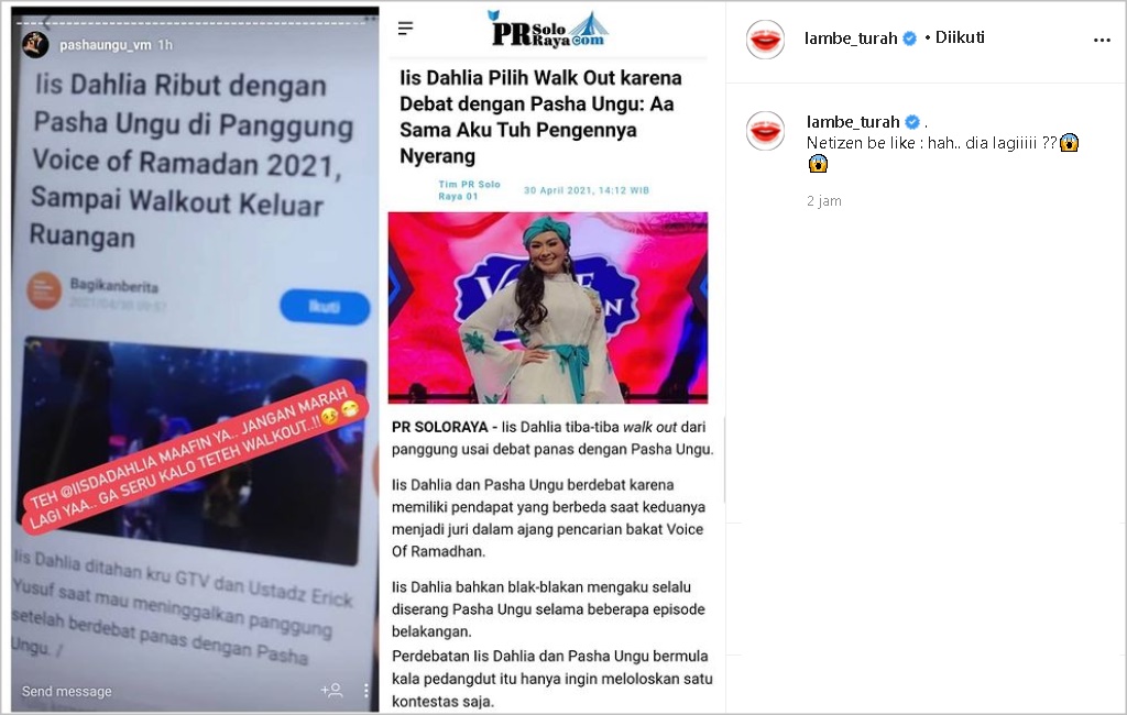 Iis Dahlia Walkout Usai Debat dengan Pasha Ungu, Begini Permintaan Maaf Suami Adelia Wilhelmina