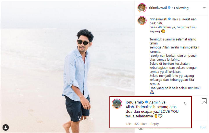 Ibnu Jamil Dapat Julukan Manis dari RIrin Ekawati di Ultah ke-40, Balas Begini
