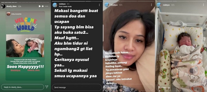 Dirly Eks Agnes Monica Dikaruniai Anak Kedua, Rambut Lebat bayi Disorot