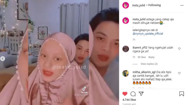 Dinda Hauw Diejek Gara-gara Alis Tipis Mirip Setan