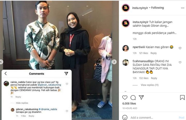 Gibran rakabuming dan Kekasih Kaesang