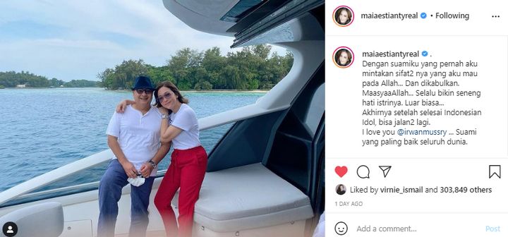 maia Estianty dan Irwan Mussry Mesra