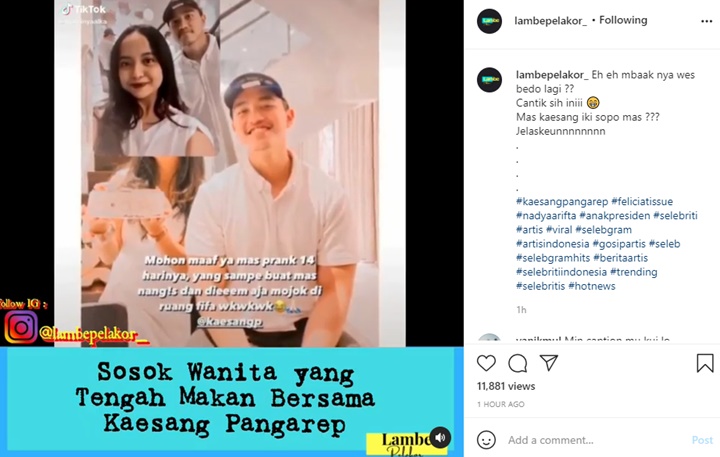 Kaesang Pangarep Dapat Kejutan Manis dari Sosok Cantik Ini Sampai Nangis, Siapa Lagi?