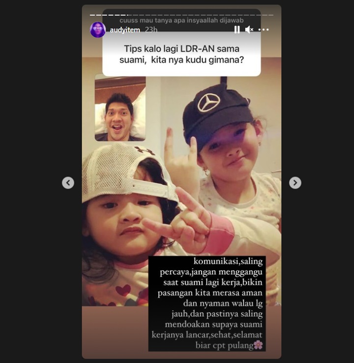 Sering \'Ditinggal\' Iko Uwais, Begini Kiat Audy Item Tetap Harmonis Selama LDR
