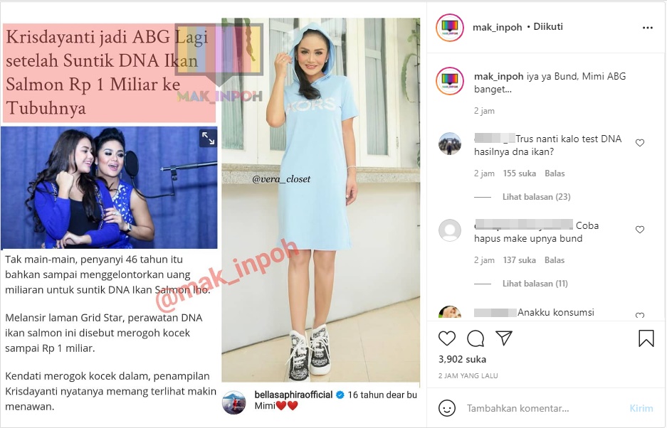 Krisdayanti Disebut Bayar Rp 1 Miliar Demi Suntik DNA Ikan Salmon, Penampilan Baru Malah Dinyinyiri