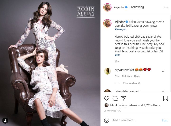 Jessica Iskandar Telat Ucapkan Ultah ke Nia Ramadhani Gara-gara Baru Isi Pulsa