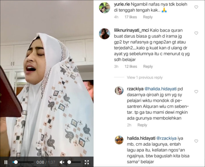 Cara Dewi Persik Baca Al Quran Mendadak Tuai Protes, Ramai Dinasihati Begini