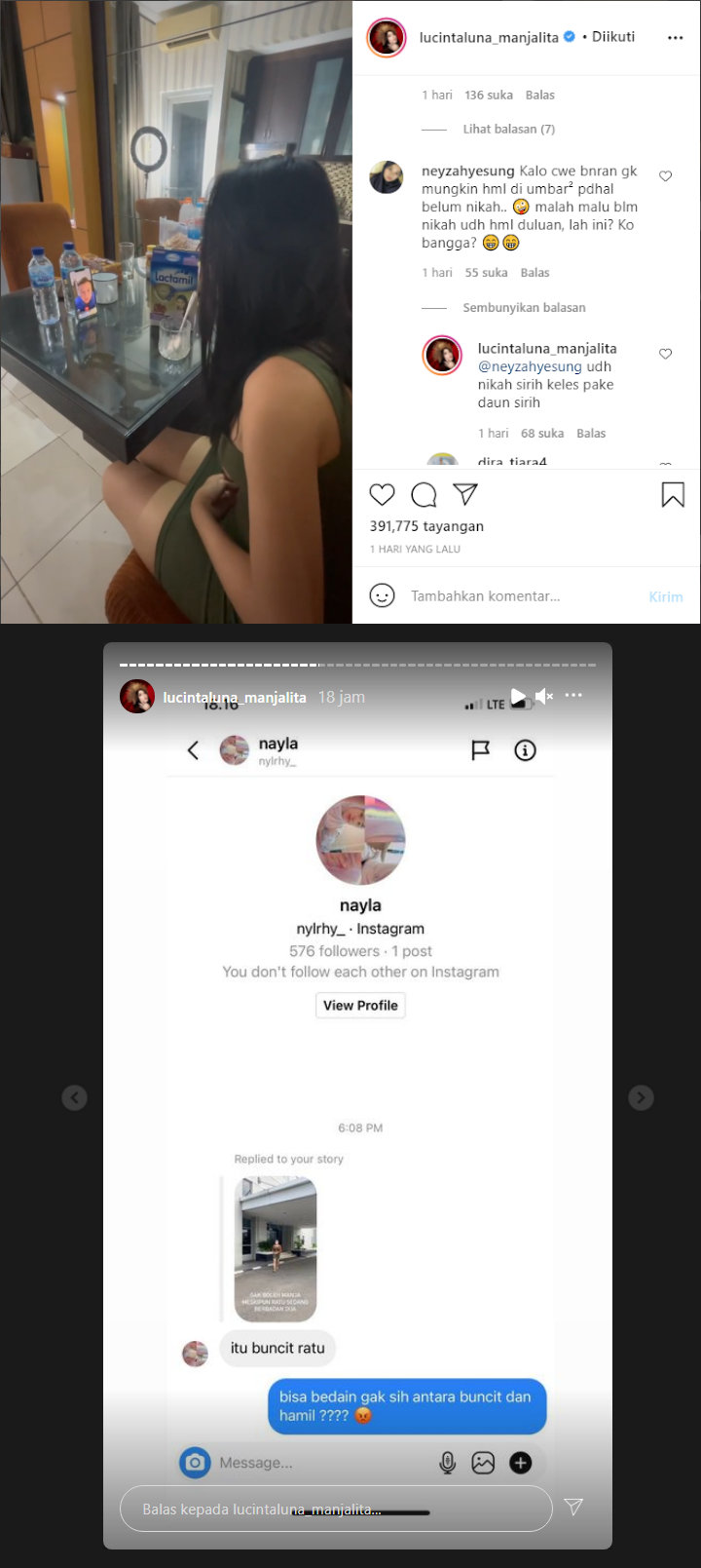 Lucinta Luna Ngamuk Perutnya Diledek Cuma Buncit, Ngaku Sudah Nikah Siri Sebelum Akhirnya Hamil