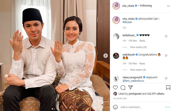 Foto Pernikahan Fero Walandouw Dan Cita Citata Beredar ...