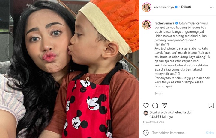 Tak Bisa Jawab Pertanyaan Sang Putra, Rachel Vennya Diminta Sekolah Lagi