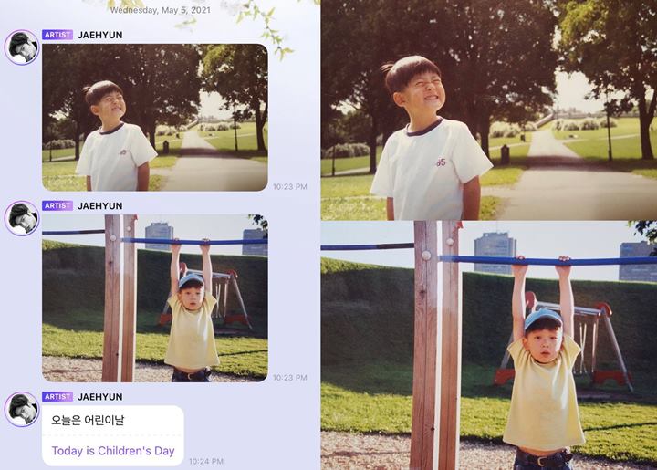 Jaehyun NCT membagikan sederet potret masa kecilnya untuk memperingati Hari Anak Nasional Korea Selatan