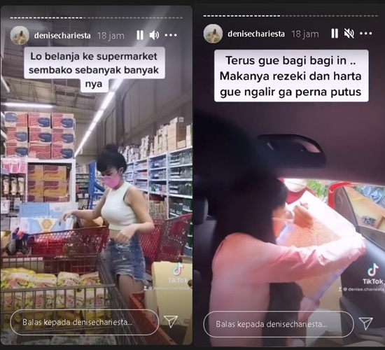 Pamer Aksi Berbagi Sembako di Medsos Kena Kritik, Denise Chariesta: Siapa yang Cari Pahala?