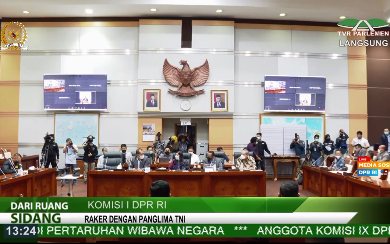 DPR RI Gelar Rapat Bersama Panglima TNI Dan KASAL Bahas KRI Nanggala-402