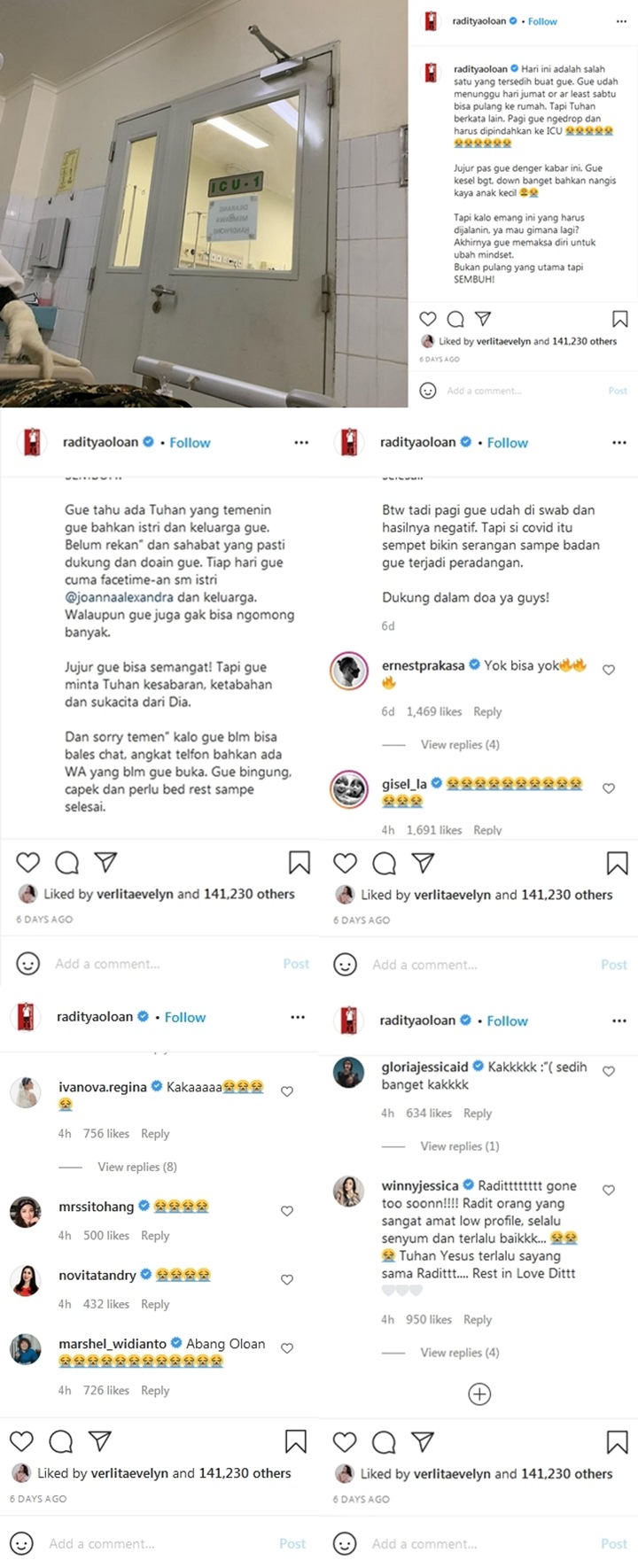 Suami Joanna Alexandra Meninggal Dunia, Postingan Terakhir Mengaku Kesal Banjir Tangis