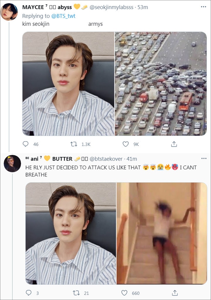 Gantengnya Kelewatan, Selfie Baru Jin BTS Bikin Jantungan Tengah Malam 2