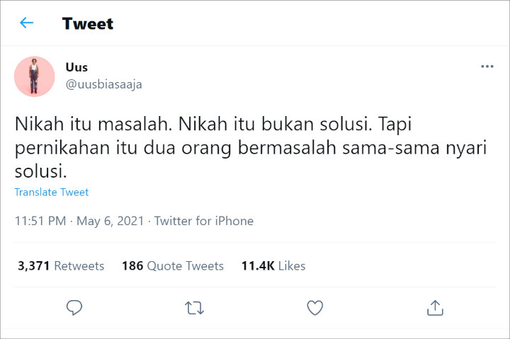 Bahas Soal Persepsi Nikah Muda Untuk Hindari Zina, Komentar Uus Tuai Pro Kontra