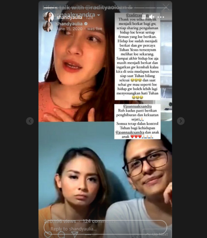 Shandy Aulia Nangis Ingat Pesan Mendiang Raditya Oloan Soal Kematian, Ucap Terima Kasih