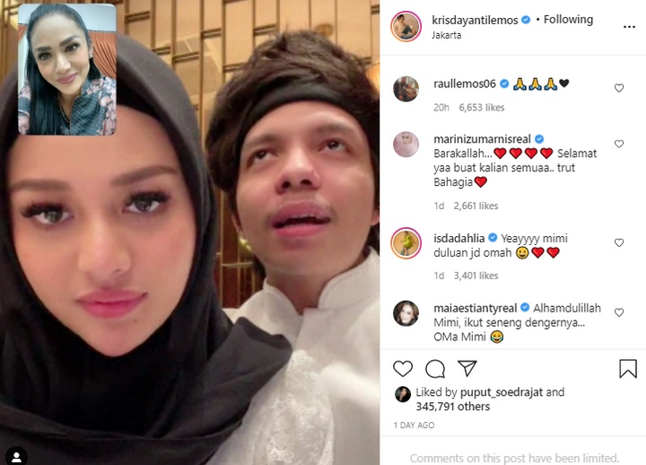 Reaksi Raul Lemos Usai Aurel Hermansyah Umumkan Kehamilan