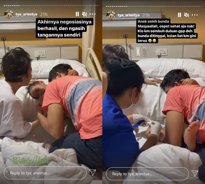 Masih Opname, Drama Putra Tya Ariestya Nangis Kejer Saat Diambil Darahnya Bikin Kasihan