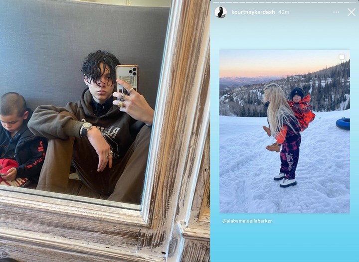 Makin Serius, Intip Momen Kebersamaan Anak Kourtney Kardashian Dan Travis Barker