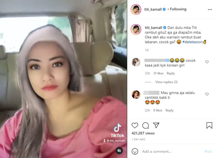Titi Kamal Curhat Diprotes Gara-gara Gaya Rambut Monoton, Beri Balasan Kocak