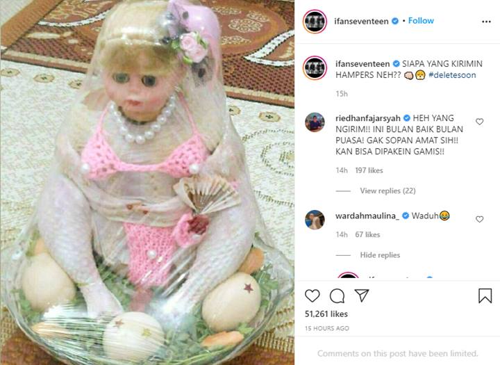 Ifan Seventeen Emosi Usai Terima Hampers Lebaran, Bentuknya Aneh Tapi Malah Bikin Ngakak