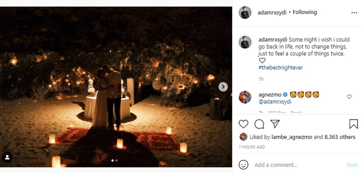 Agnes Monica dan ADam Rosyadi Dinner Romantis