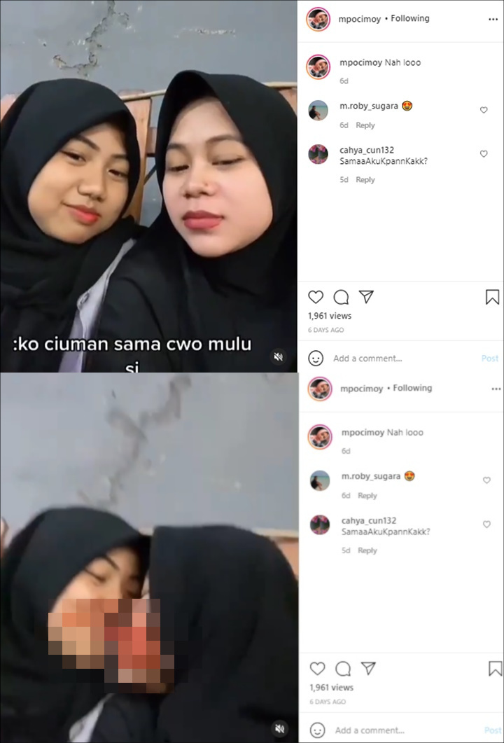 Cimoy Berhijab Cantik Mirip Lesty Kejora, Kedok Cium Bibir Wanita Terkuak?