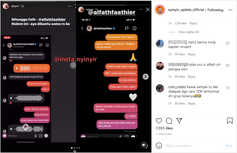 Bongkar VN Alfath Fathier Minta Tes DNA dan Bakal Tanggung Biayanya, Ratu Rizky Nabila Malah Diblok
