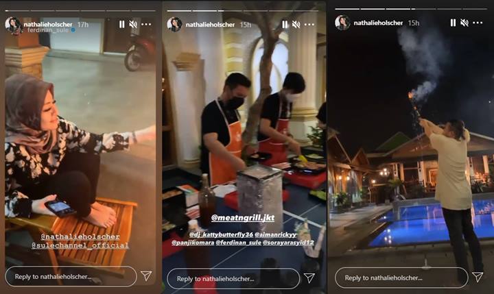 Lebaran di Bandung, Sule Ajak Nathalie Holscher Ziarah ke Makam Lina Jubaedah