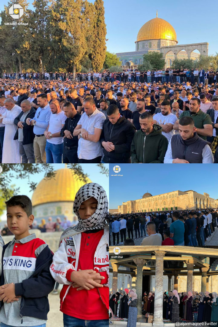 Israel-Palestina Masih Panas, Salat Idul Fitri di Masjid Al Aqsa Tetap Berlangsung Khidmat