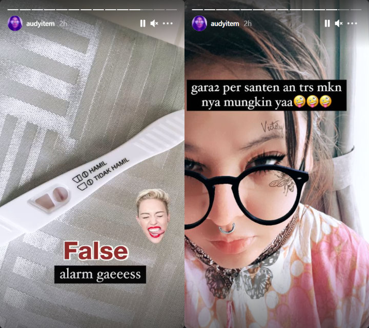 Audy Item Ngeluh Mual dan Muntah, Hamil Anak Ketiga?