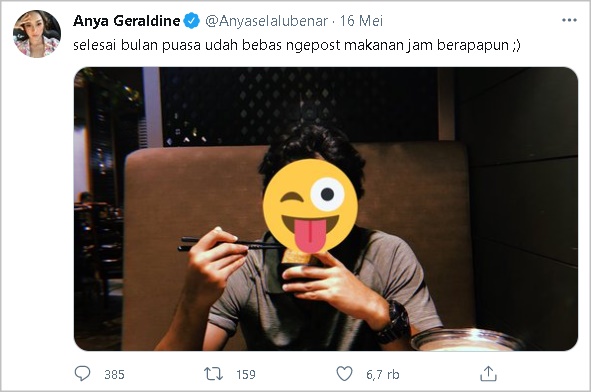 Anya Geraldine Bikin Kepo Usai Unggah Foto Pria Misterius, Auto Jadi Tebak-tebakan