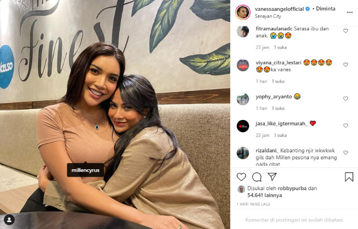 Foto Bareng, Penampilan Vanessa Angel Disebut Kebanting Dengan Millendaru
