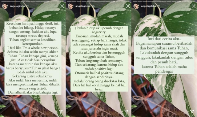 Angela Gilsha Cerita Masa Depresi Usai Sang Adik Meninggal Dunia: Setiap Hari Aku Minta Jemput Marco