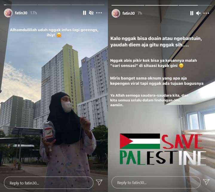 Masih Karantina Covid, Fatin Shidqia Komentari Oknum Hina Palestina Demi Viral