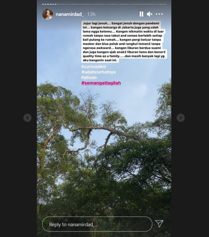 Nana Mirdad Curhat Jenuh Hadapi Pandemi Covid-19, Kangen Keluarga dan Liburan