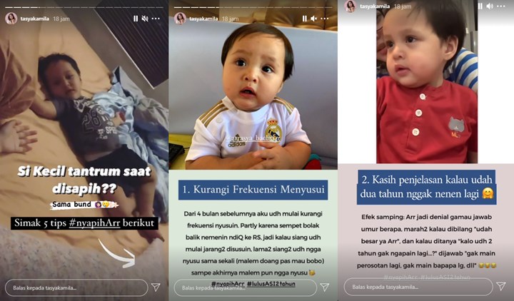 Sukses Sapih ASI Tanpa Drama, Tasya Kamila Ternyata Sudah Latih Anak Sejak Usia 15 Bulan